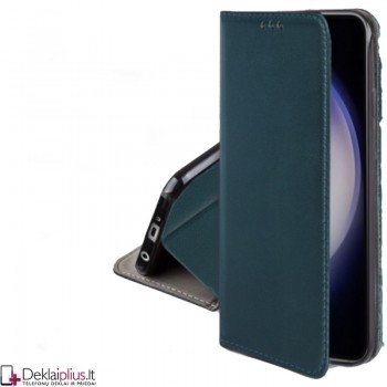 Telone dirbtinės odos dėklas - žalias (Samsung Galaxy S25 Plus) Telone dirbtinės odos dėklas - žalias (Samsung Galaxy S25 Plus)